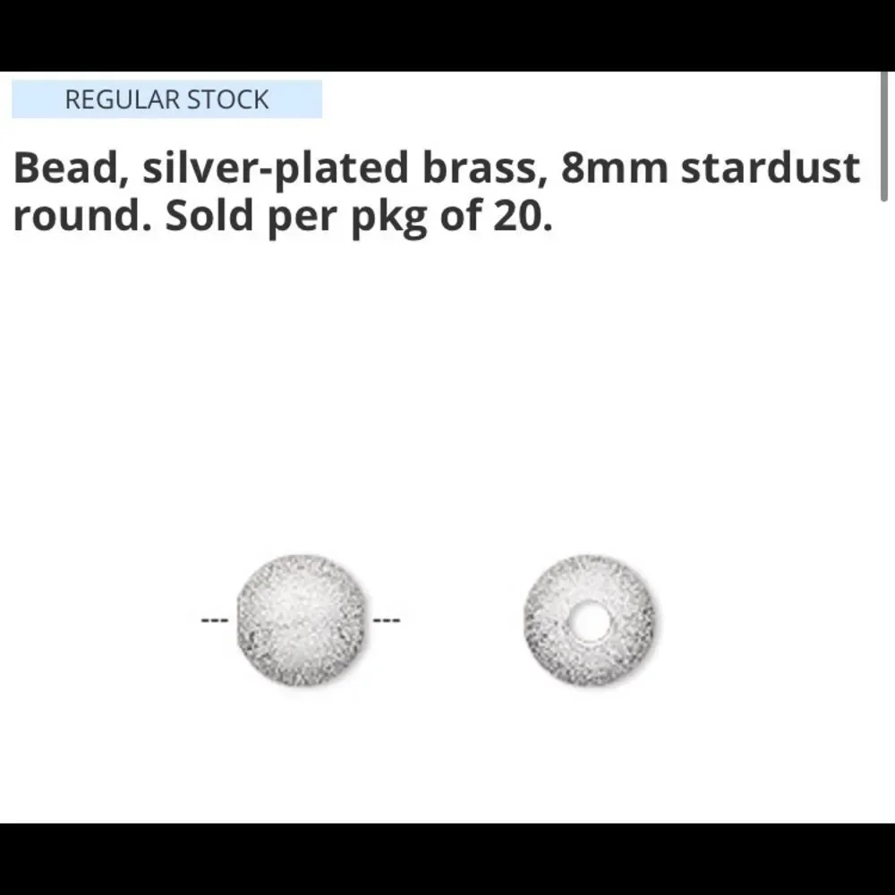 Fire Mountain Gems Stardust Round Beads BEAUTIFUL